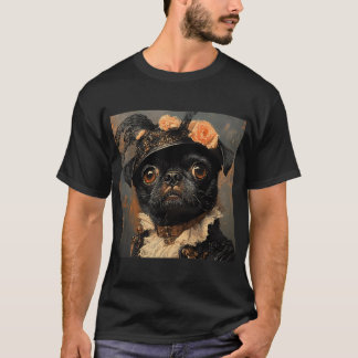 T-shirt Dame Pug Victorienne - Jolie Petite Dame Pug - Sty