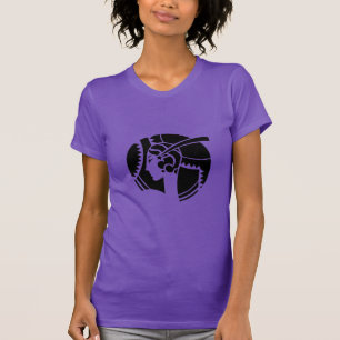 T-shirt Dame silhouette Art déco Géométrique Vintage