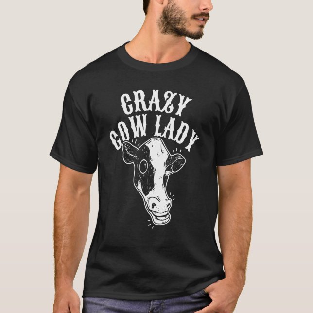 T-shirt Dame Vache Folle Vache (Devant)