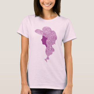 T-shirt Dame victorienne - Violet