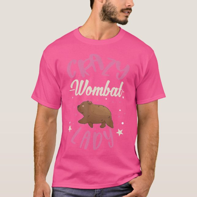 T-shirt Dame Wombat Folle Fille Wombat (Devant)