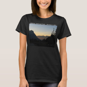 T-shirt Dames 3/4 manche sombre Glacier National Park