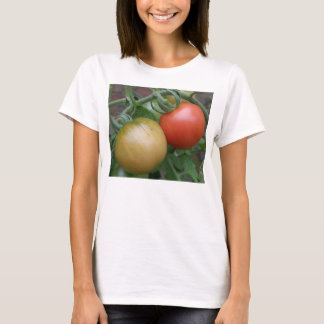T-shirt dames aux tomates orange et rouge