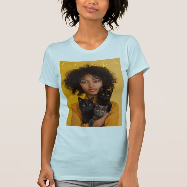 T-shirt Dames de chat pour Kamala (Devant)