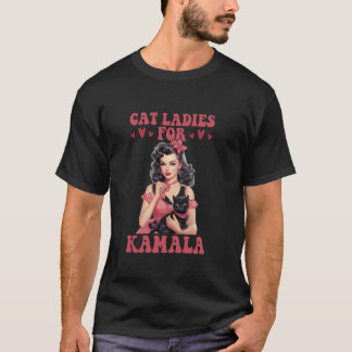 T-shirt Dames De Chat Pour Kamala, Femme De Chat Sans Enfa