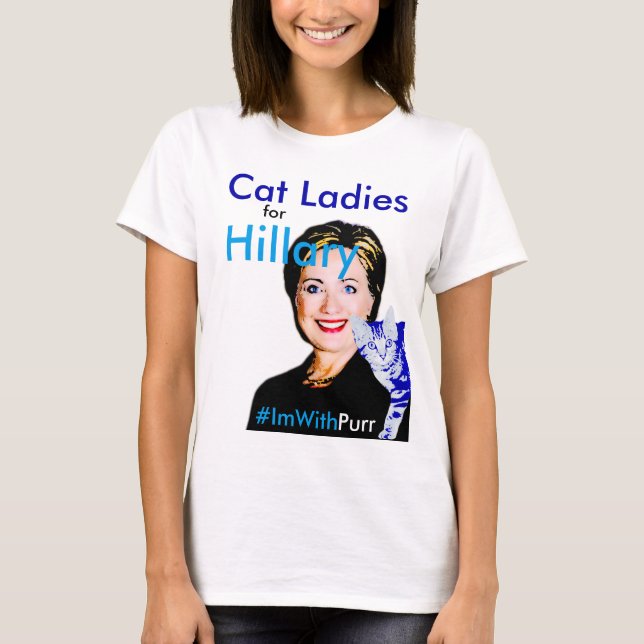 T-shirt Dames de chat pour le #ImWithPurr de base de (Devant)