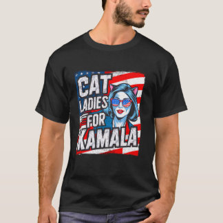 T-shirt Dames De Chat Sans Enfant Pour Kamala Harris Voter