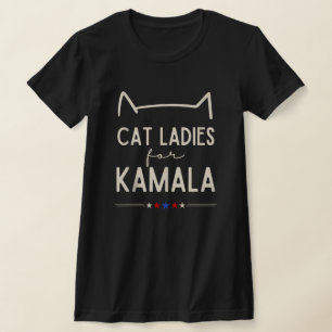 T-shirt Dames de chat sans enfants votent Kamala Harris 20