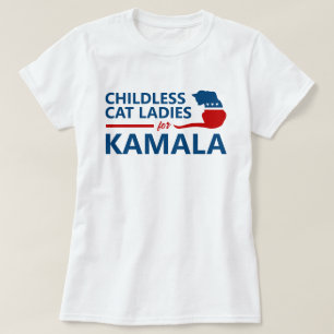 T-shirt Dames de chats sans enfants pour Kamala