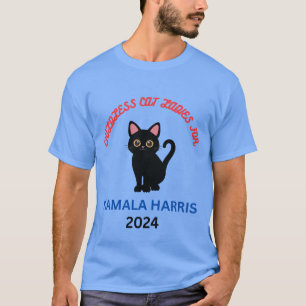 T-shirt Dames de chats sans enfants pour Kamala Harris - T