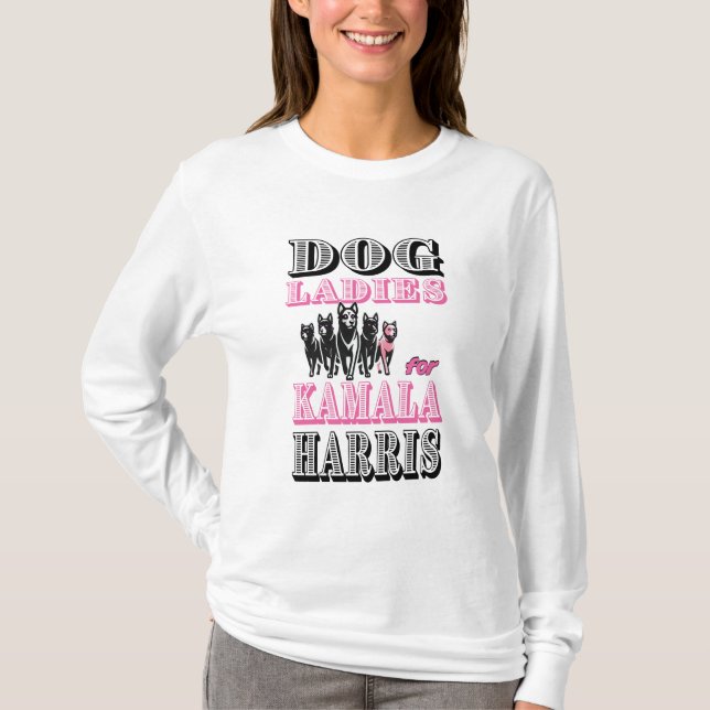 T-shirt Dames de chien pour Kamala Harris (Devant)