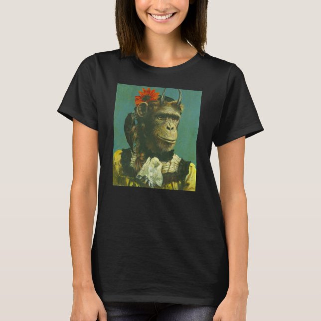T-Shirt Dames Demon Singe (Devant)