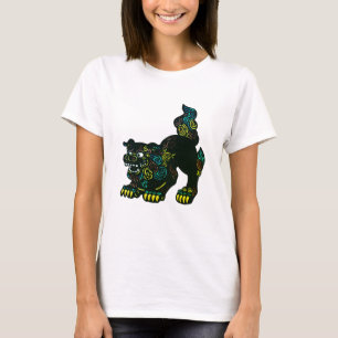 T-shirt dames d'Okinawa Shisa