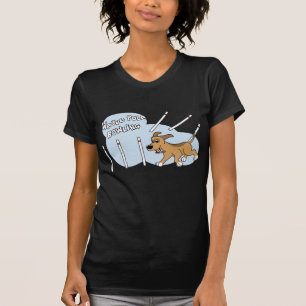 T-shirt Dames drôles d'agilité de chien de Polonais