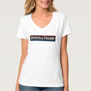 T-shirt Dames FAITES LE V-Cou TRUMP
