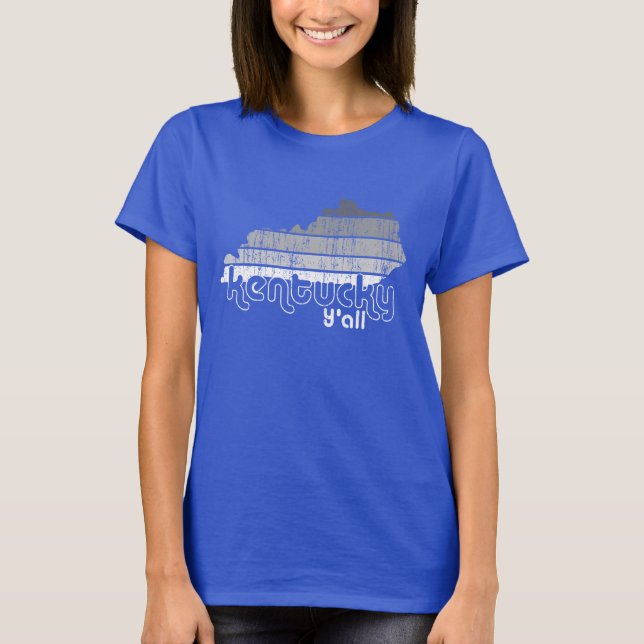 T-shirt Dames Funky Kentucky Y'all (Devant)