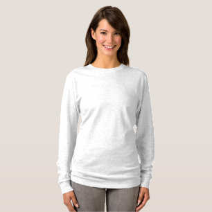 T-shirt Dames Longue Manche De Couleur Lumineuse Remplacer