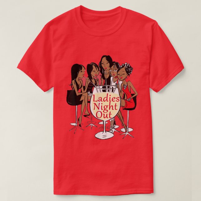T-shirt Dames Night Out Black Girls Graphic (Design devant)