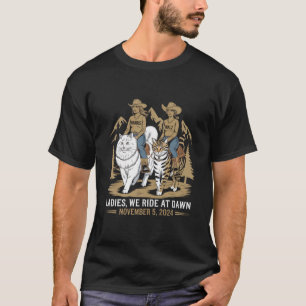 T-shirt Dames Nous Partons à l'Aube Kamala Harris Walz Dam