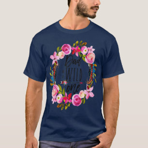 T-shirt Dames Papa d'un Boho sauvage 1er Anniversaire Dadd