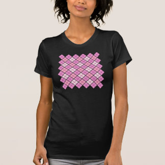 T-shirt dames Pink Plaid