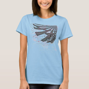 T-shirt Dames saignant la pièce en t