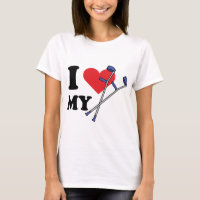 Dames T d'amour de béquille