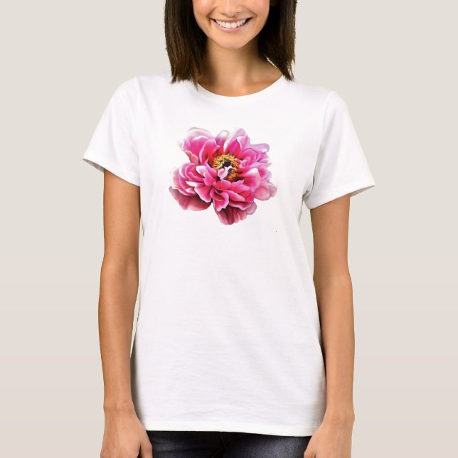 T-shirt Dames Tee Pink (Devant)