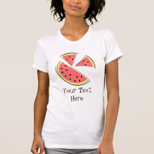 T-shirt dames "Text" pour pièces de pastèque