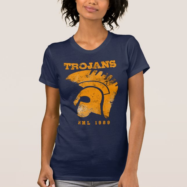 T-shirt Dames V profond Trojan (Devant)