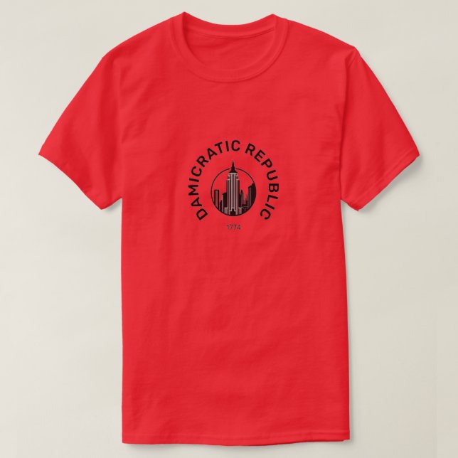 T-shirt damicratique (Design devant)