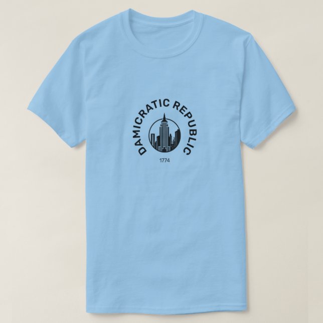 T-shirt damicratique (Design devant)