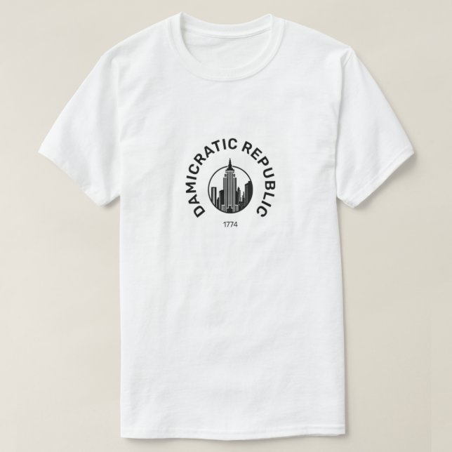 T-shirt damicratique (Design devant)