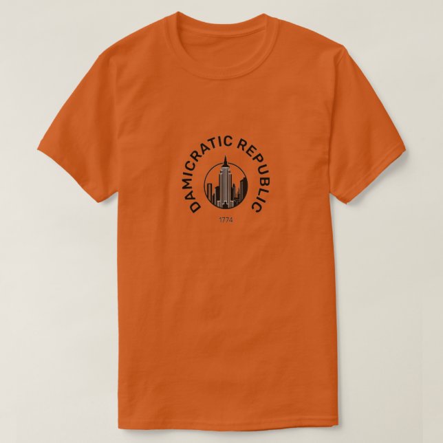 T-shirt damicratique (Design devant)