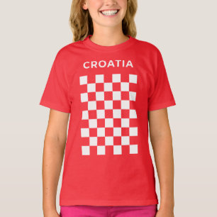 T-shirt Damier Croate Blanc