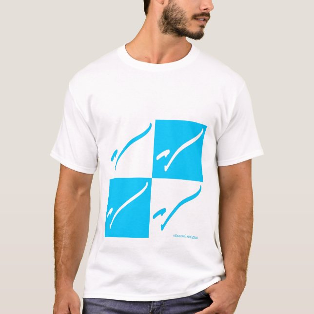 T-shirt Damier de Vikareal V (Devant)