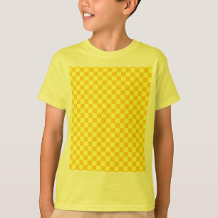 T-shirt Damier jaune de classique de combinaison