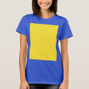 T-shirt Damier jaune de classique de combinaison