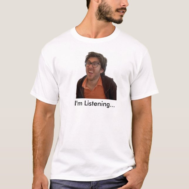 T-shirt d'Amir Bloomenfeld : J'écoute (Devant)