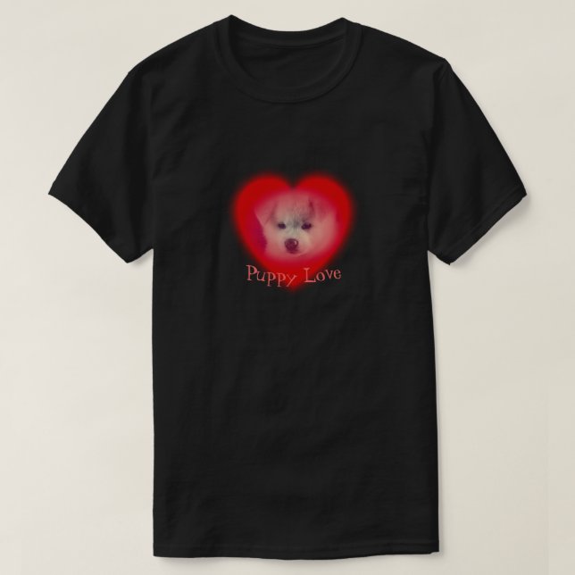 T-shirt d'amour chiot (Design devant)