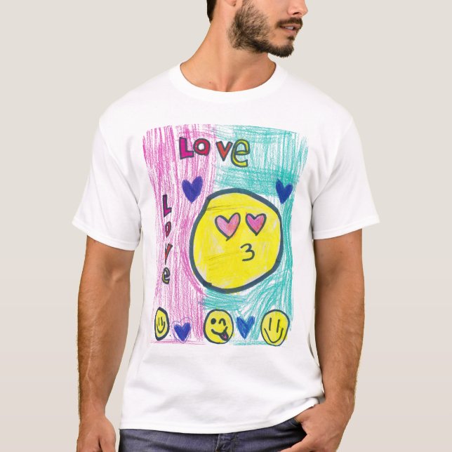 T-shirt d'amour d'Adelyn (Devant)