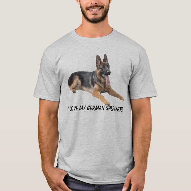 T-shirt d'amour de berger allemand (Devant)