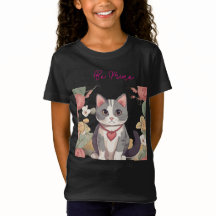 T-shirt d'amour de chat mignon pour enfants | Douc