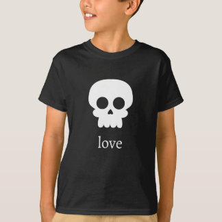 T-shirt d'amour de crâne