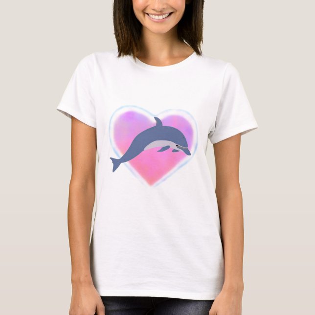T-shirt d'amour de dauphin (Devant)