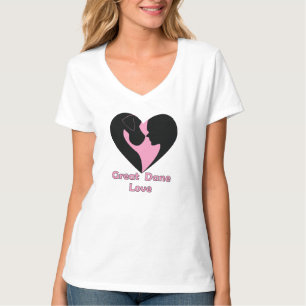 T-shirt d'amour de great dane