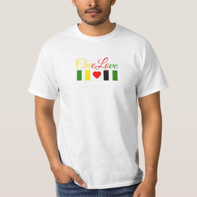 T-shirt d'amour de la valeur une (Devant)