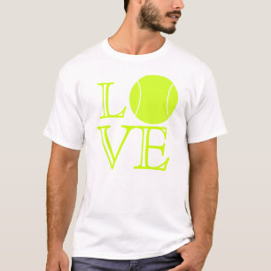 T-shirt d'amour de tennis