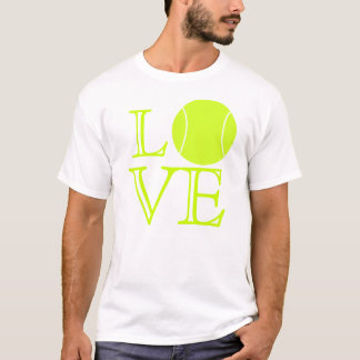 T-shirt d'amour de tennis