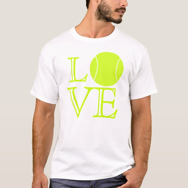 T-shirt d'amour de tennis (Devant)